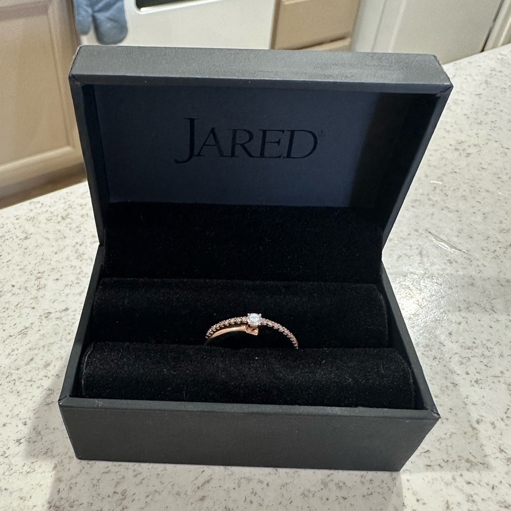 10k rose gold diamond ring from Jared